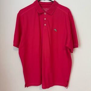 Tommy Bahama Men's Vibrant Pink Polo